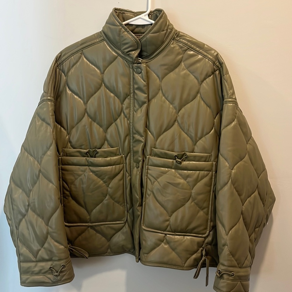 Zara Green Puffy Jacket (M)